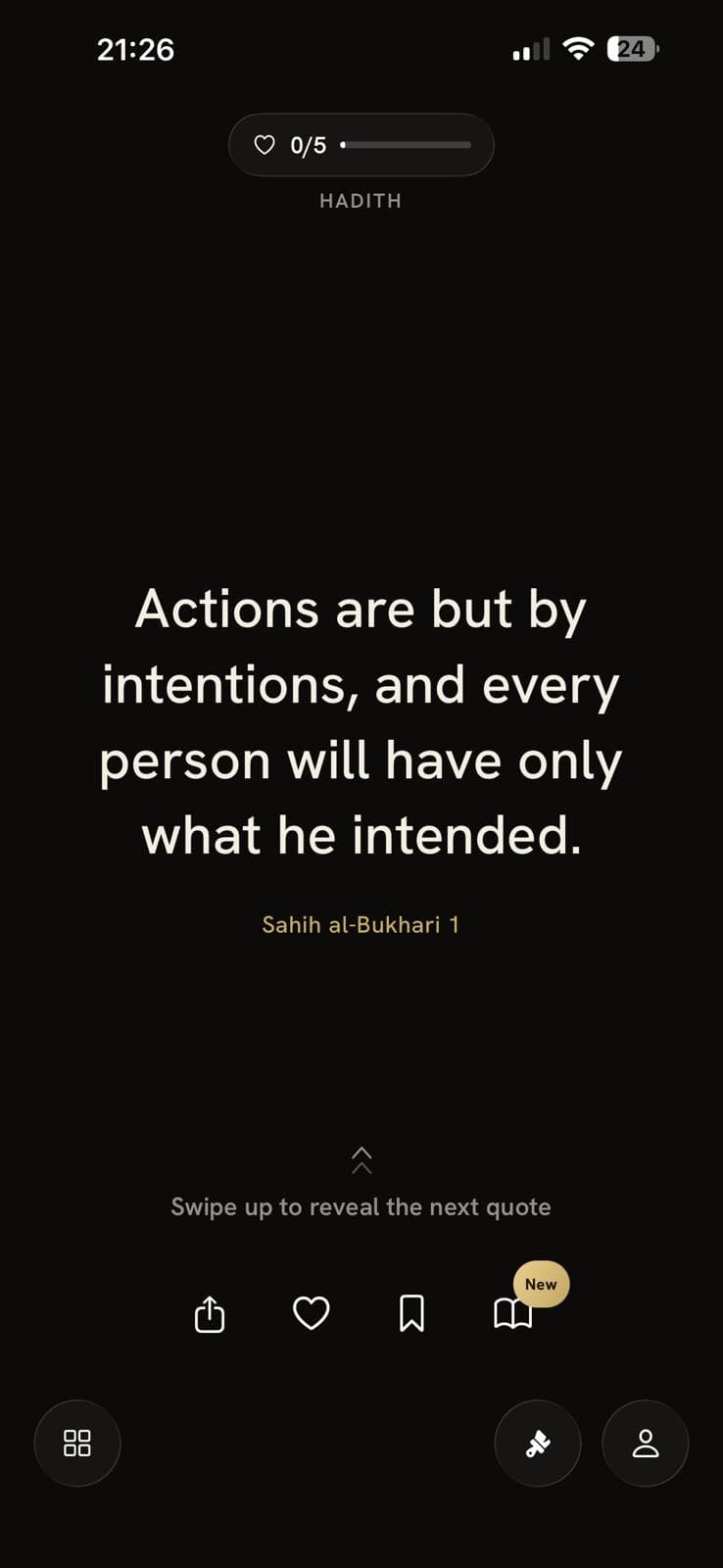 The daily quote feed