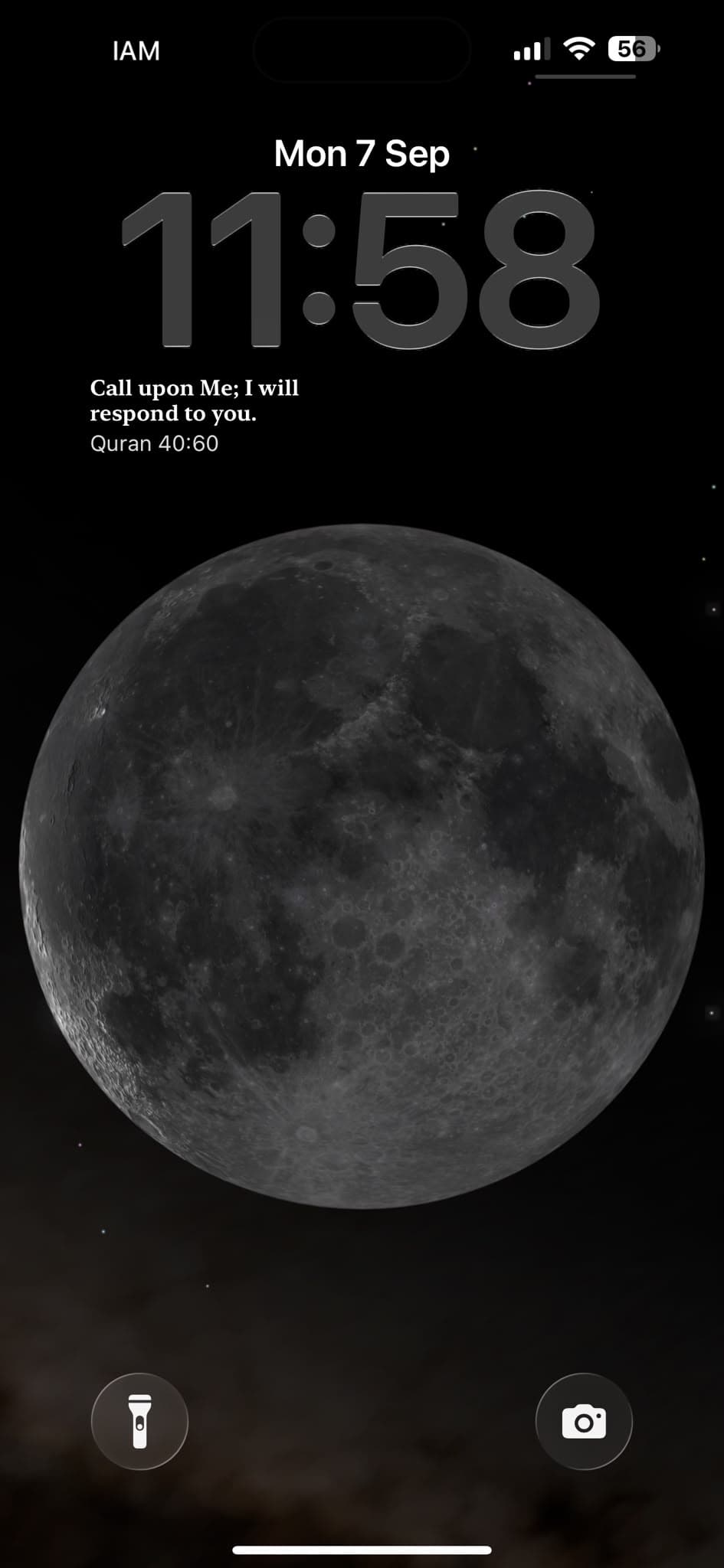 A widget, home screen and lock screen